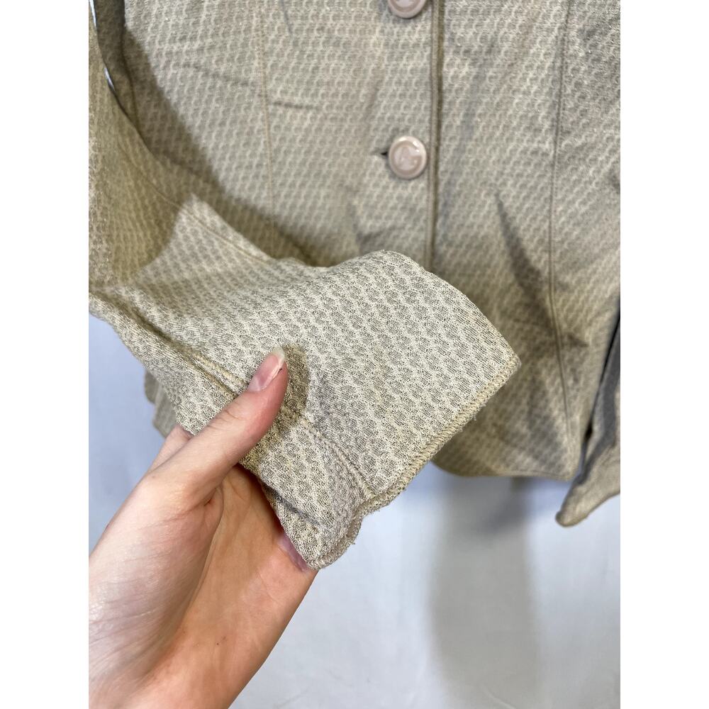 ARMANI COLLEZIONI Single Breasted Formal Fitted Blazer Light Tan Women's XS - Picture 4 of 8